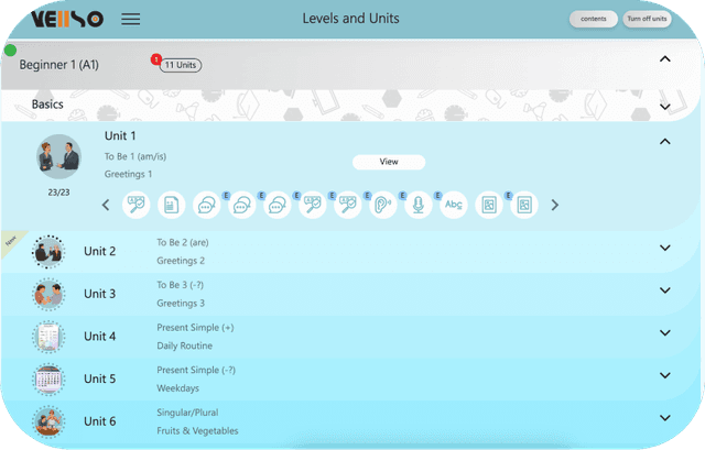 Vellso app animations